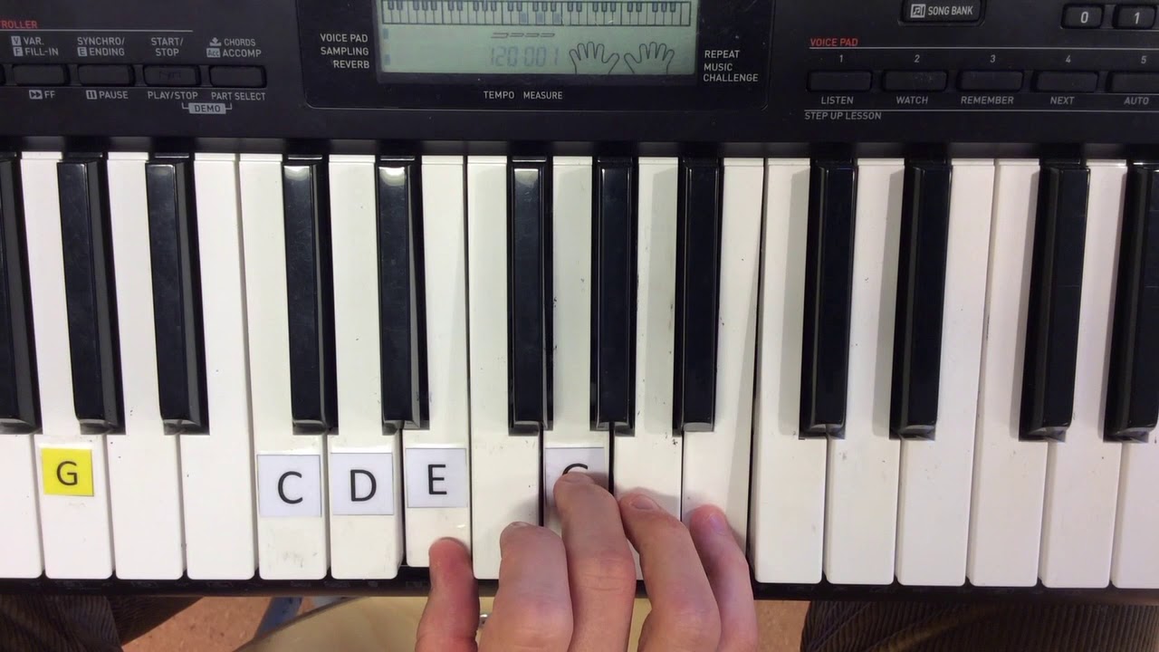 Ackordspel på piano - Utan baston