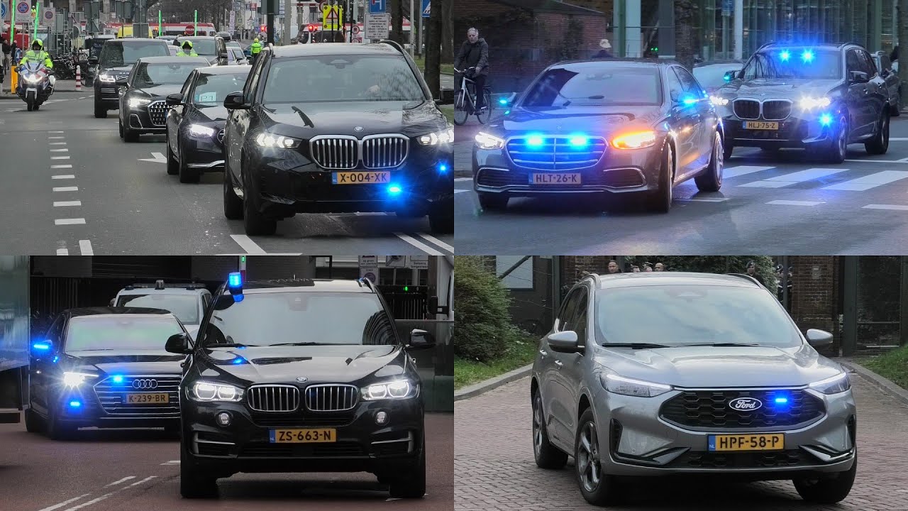 Staatsbezoek Oekraine - Zwaarbeveiligde transporten met spoed door Den Haag!