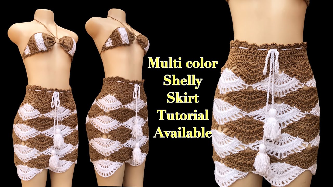 fashion nova inspired shelly skirt (crochet diy) all sizes