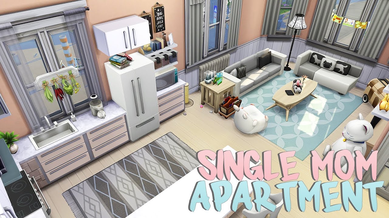 SINGLE MOM APARTMENT 💕 | The Sims 4 | Apartment Renovation Speed Build