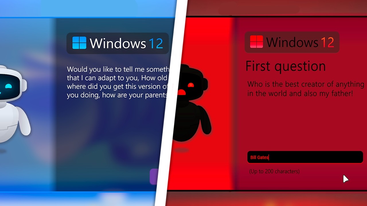 Экран отключения Windows 12