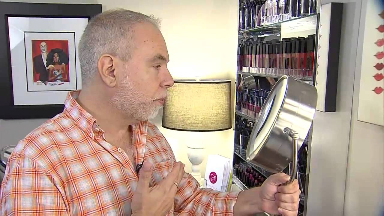 How to apply makeup using a magnifying mirror