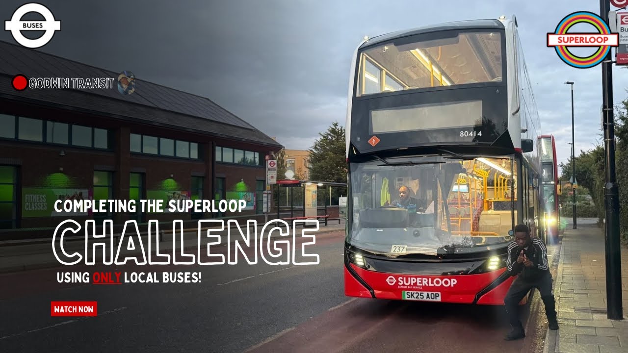 I completed the SUPERLOOP CHALLENGE by using ONLY Local Bus Routes!!!