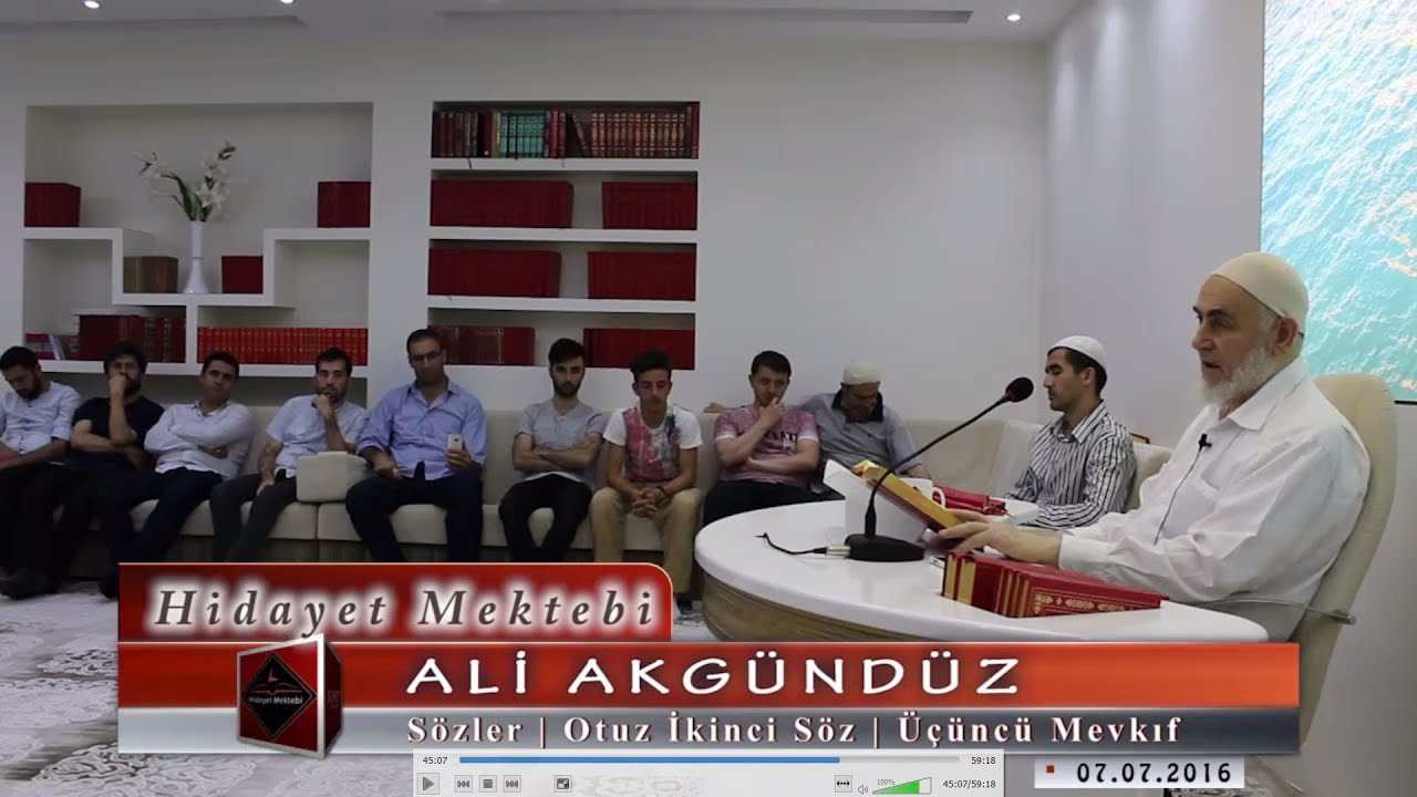 Ali Akgündüz - Sözler - Otuz İkinci Söz - Üçüncü Mevkıf
