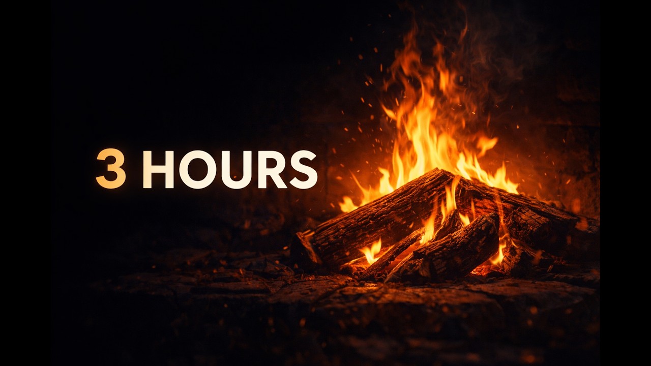 Fall Asleep Fast 🔥 Cozy Fireplace Sounds | Deep Sleep & Relaxation (3 hours)