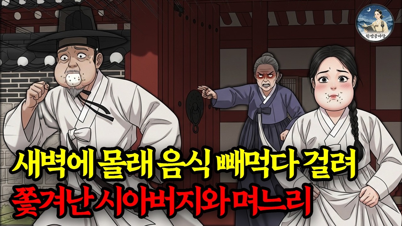 새벽에 시어머니 몰래 음식 빼먹다 걸려 쫓겨난 양반 시아버지와 며느리