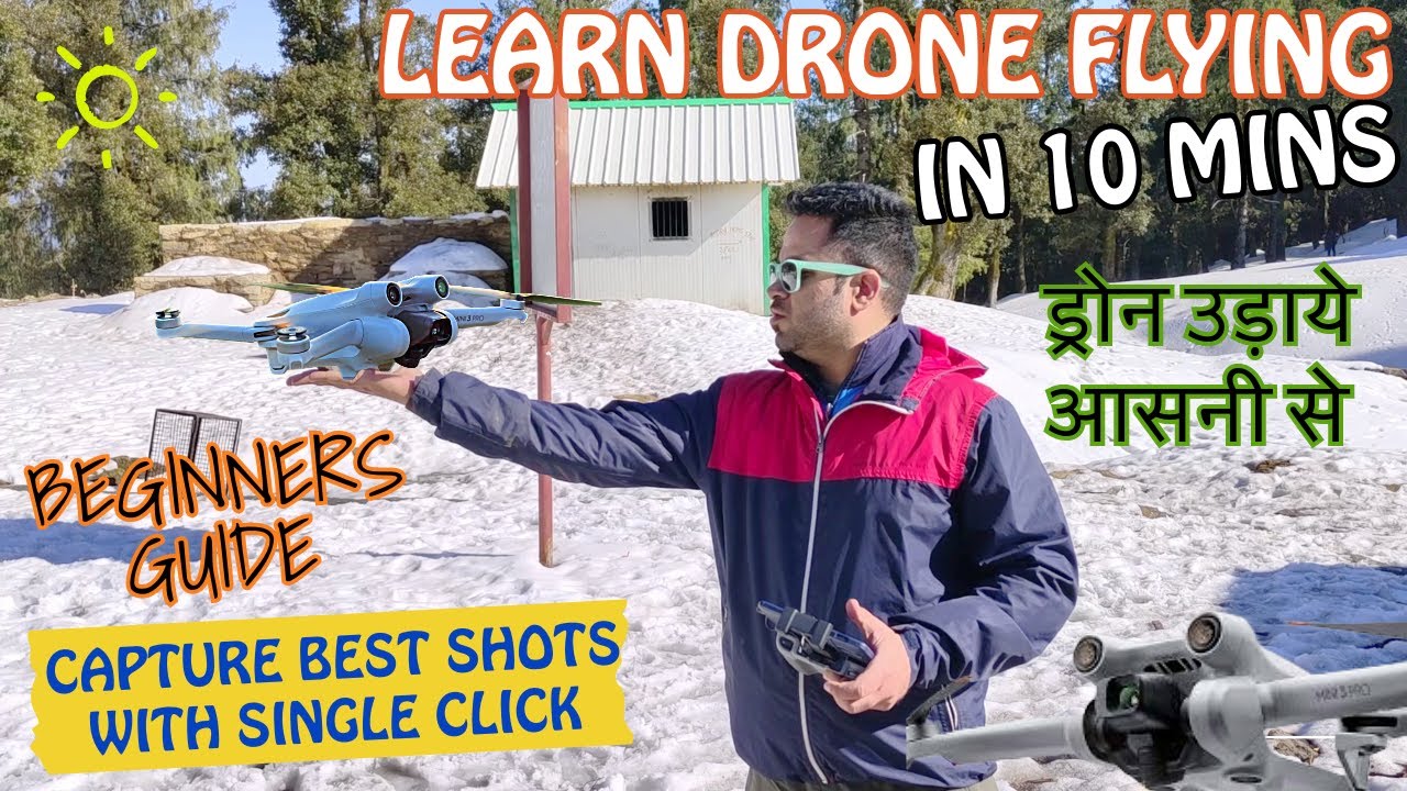 HOW TO FLY DRONE FOR FIRST TIME | DJI MINI 3 PRO | BEGINNERS TUTORIAL | COMPLETE DETAILS | HINDI