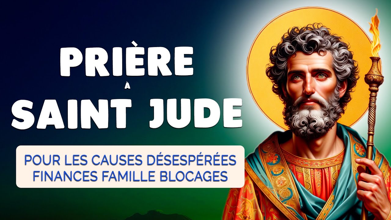 🙏 PRIÈRE à SAINT JUDE THADDÉE pour les Causes Désespérées FINANCES FAMILLE