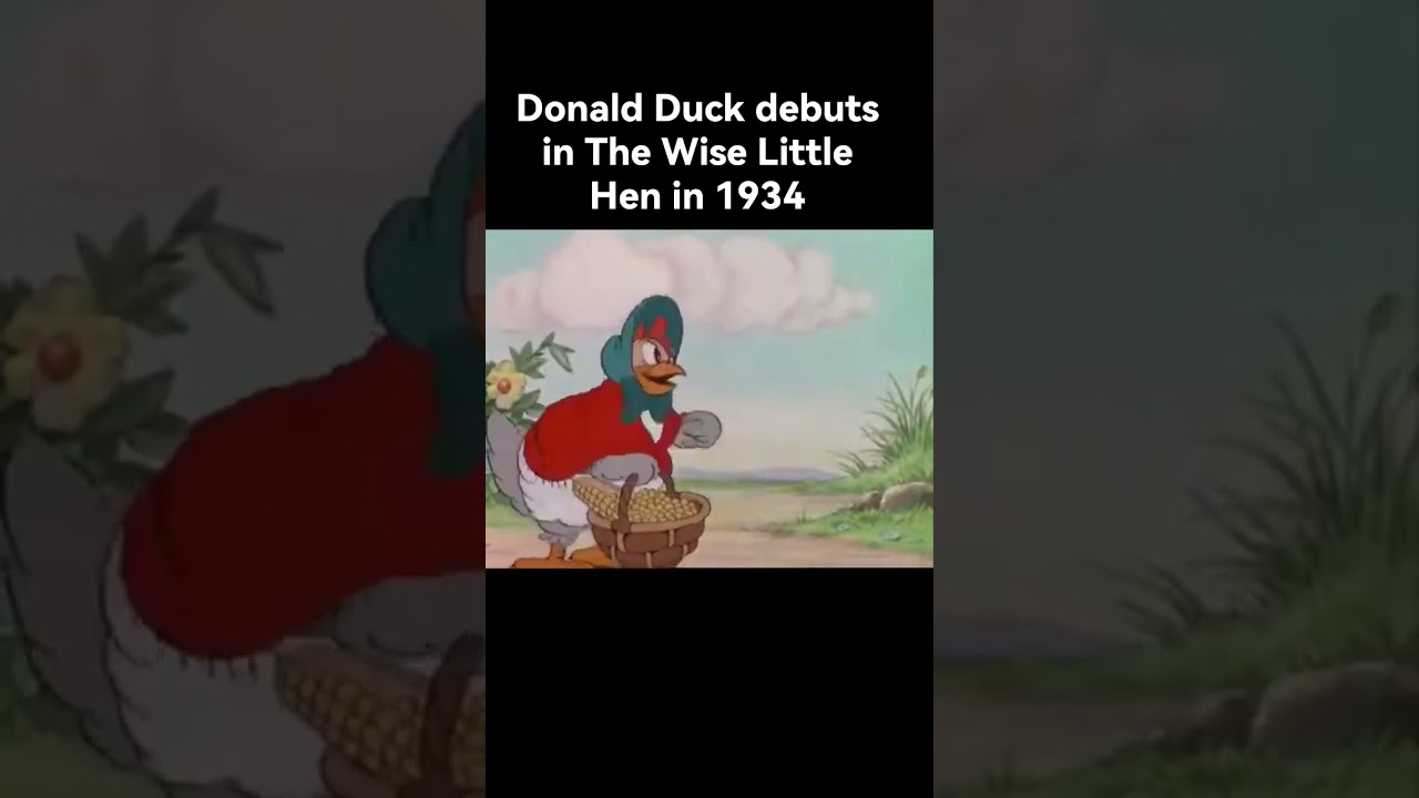 #OTD, June 9 1934, Donald Duck debuts in The Wise Little Hen🇺🇸