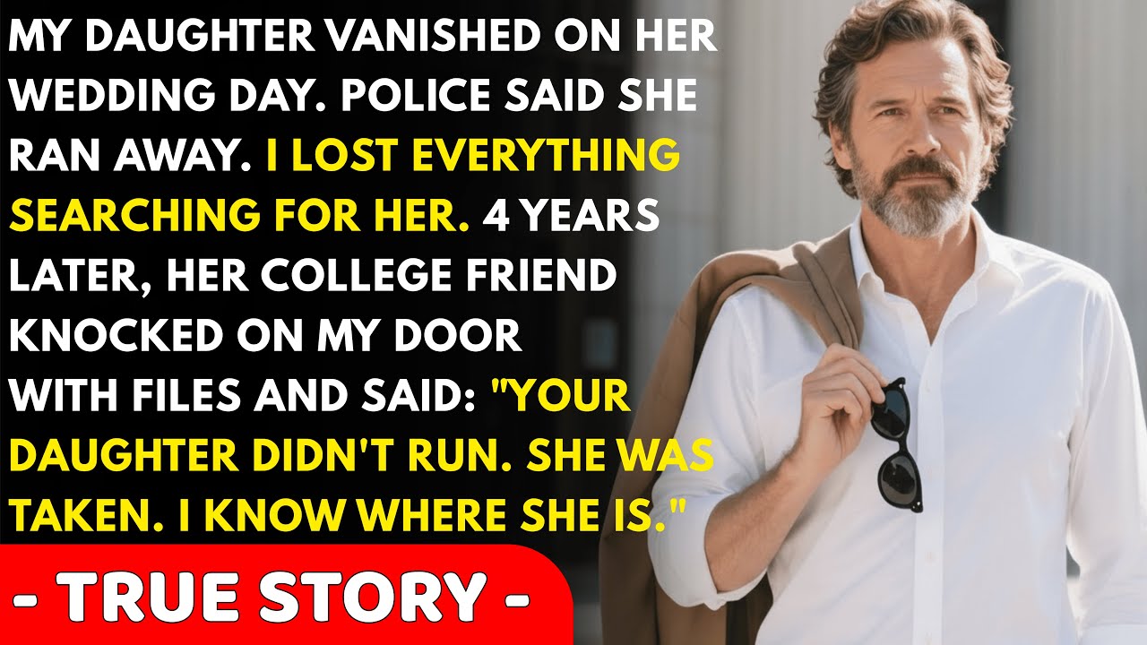 My daughter vanished on her wedding day, and 4 years later her college friend showed up and said...