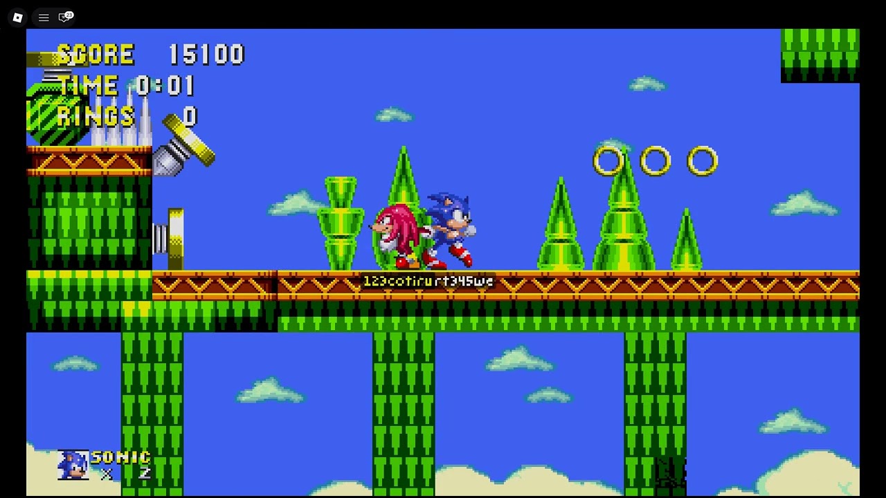 Sonic & Knuckles After Wild (Adventure) By: @cotiru1232 Classic Sonic Simulator V13.3 Test Servers
