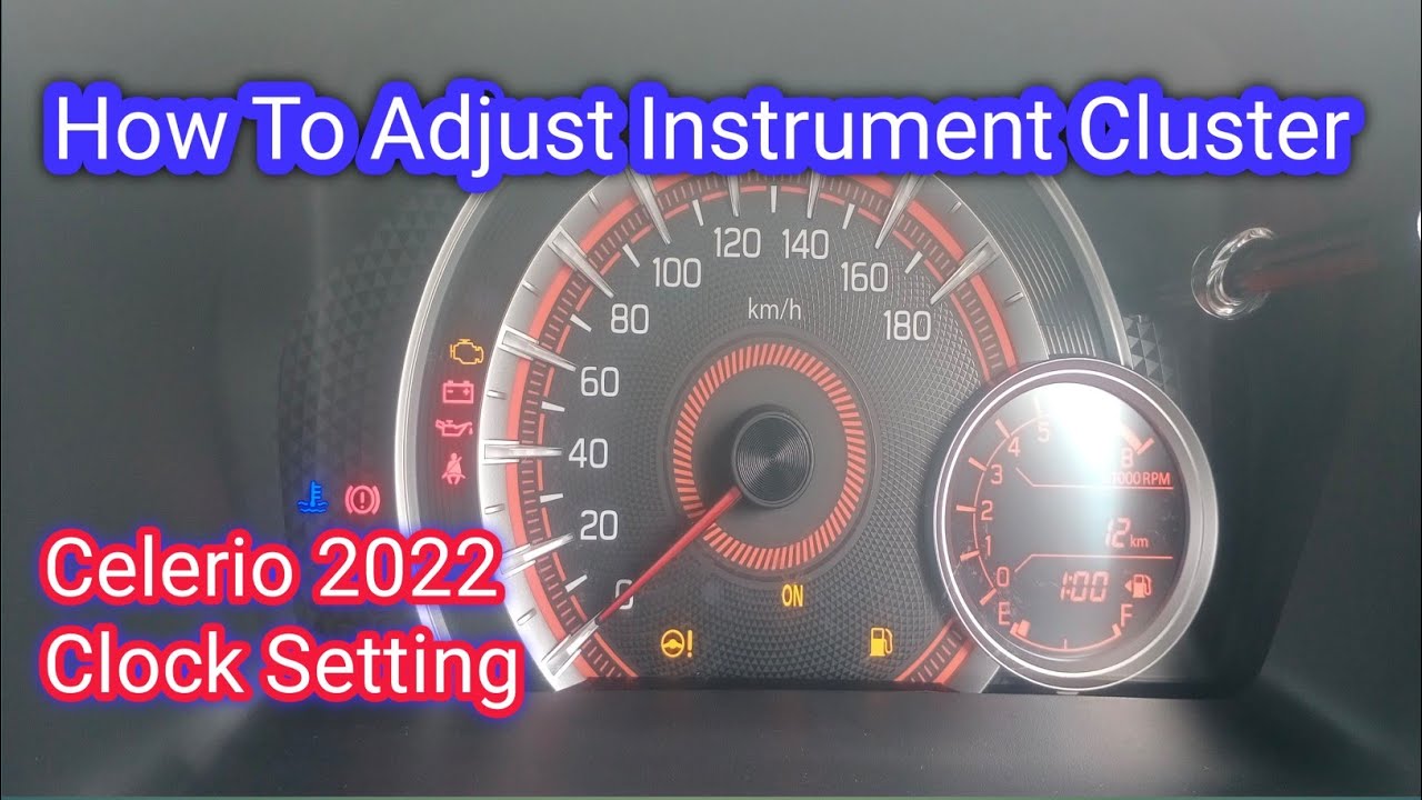 How To Adjust Instrument Cluster | New Celerio 2022 | Meter Setting