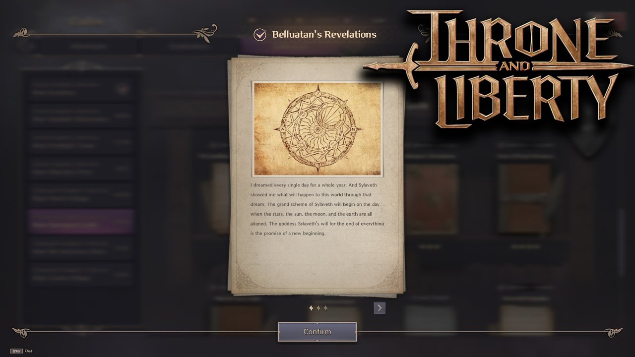 Belluatans Revelations - Near Stonegard Castle Collection Codex THRONE AND LIBERTY