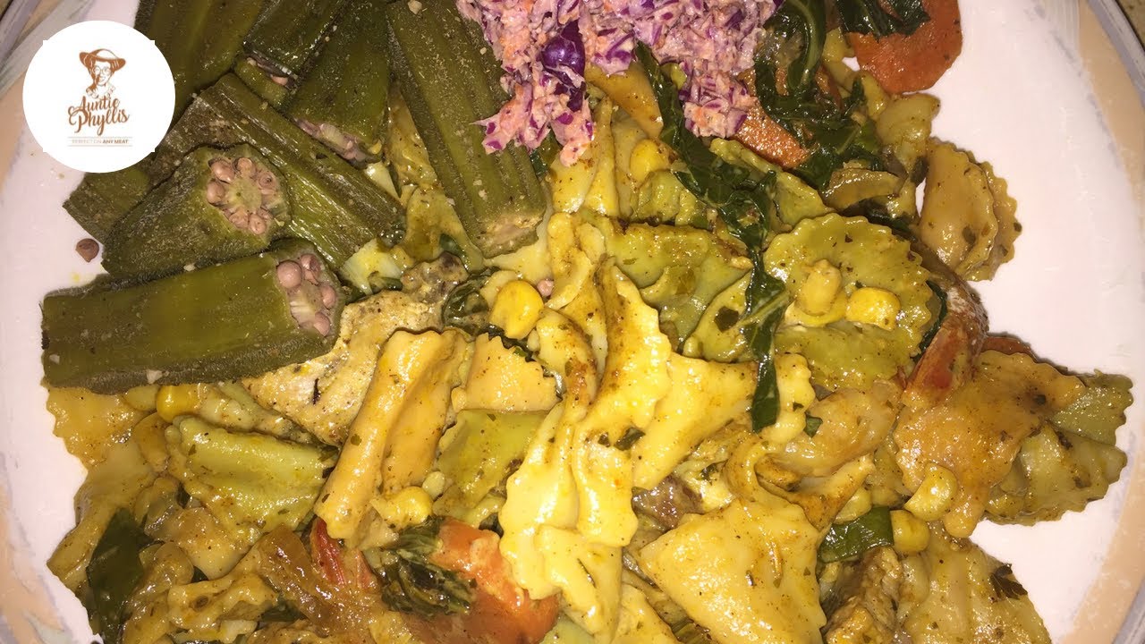 Auntie Phyllis Curry Seafood Pasta