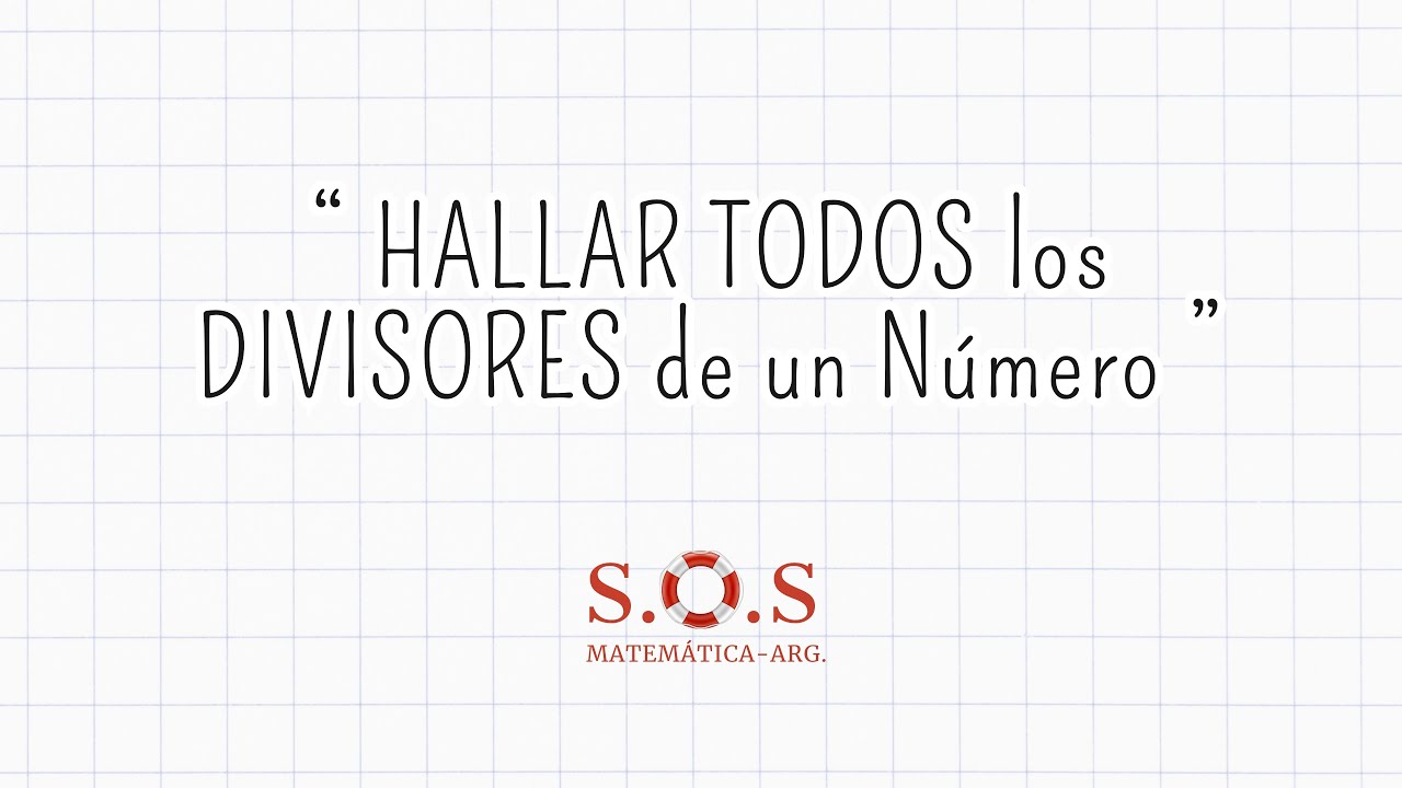 ✅ Cómo HALLAR TODOS los DIVISORES de un Número | Método Fácil y Rápido (Con Ejemplos)