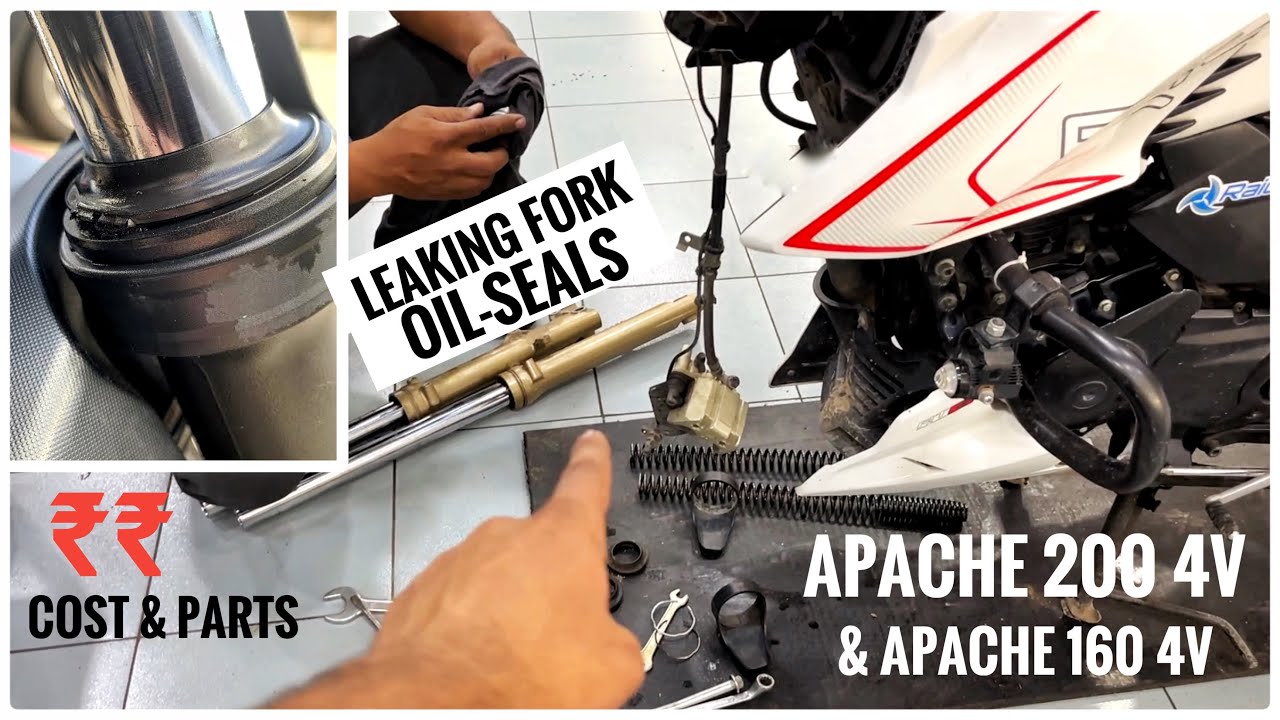 Leaking ! Fork Oil Seals of Apache RTR 200 4V | Precautions & Fork Oil Seal Replacement For BS6 RTR