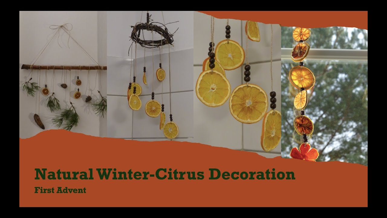 Natural Winter/Citrus Decoration | mindfulness meditation, forest walks, naturalness of being