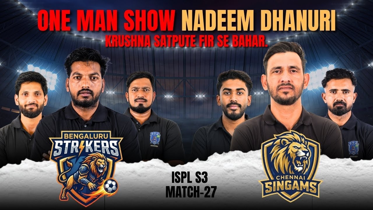 ISPL Season 3 Match 27 Review | Chennai Singams vs Bengaluru Strikers | Manni Sharma