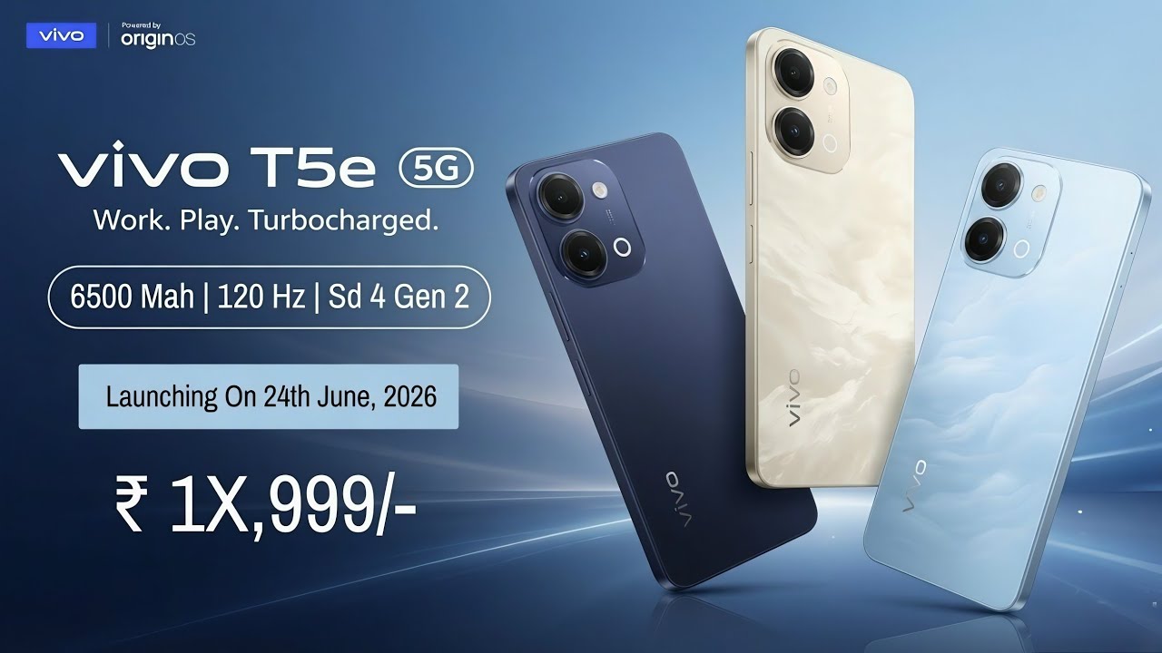 Vivo T5e 5G Launch Date In India | Vivo T5e 5G Price In India, Processor, Camera, Display, Battery