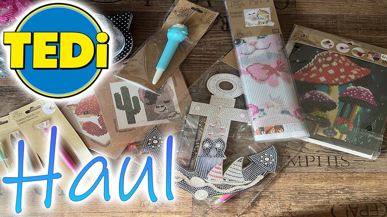 TEDi Diamond Painting Haul | Viele schöne neue Dinge zum Schnäppchenpreis | Von Anker bis zu Strass