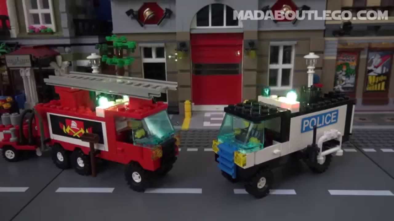 LEGO FIRE and POLICE TRUCKS