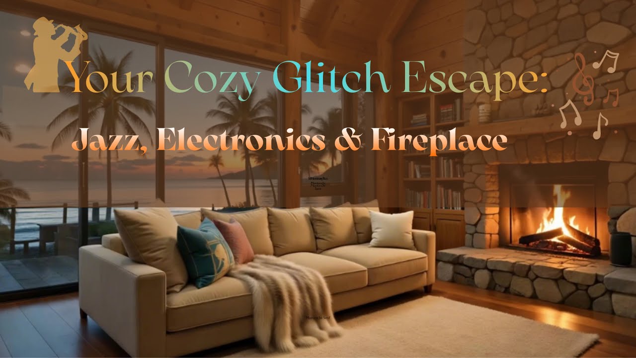 🎷🔥Jazz + Chill Electronics + Fireplace! Your Perfect Cozy Escape ✨