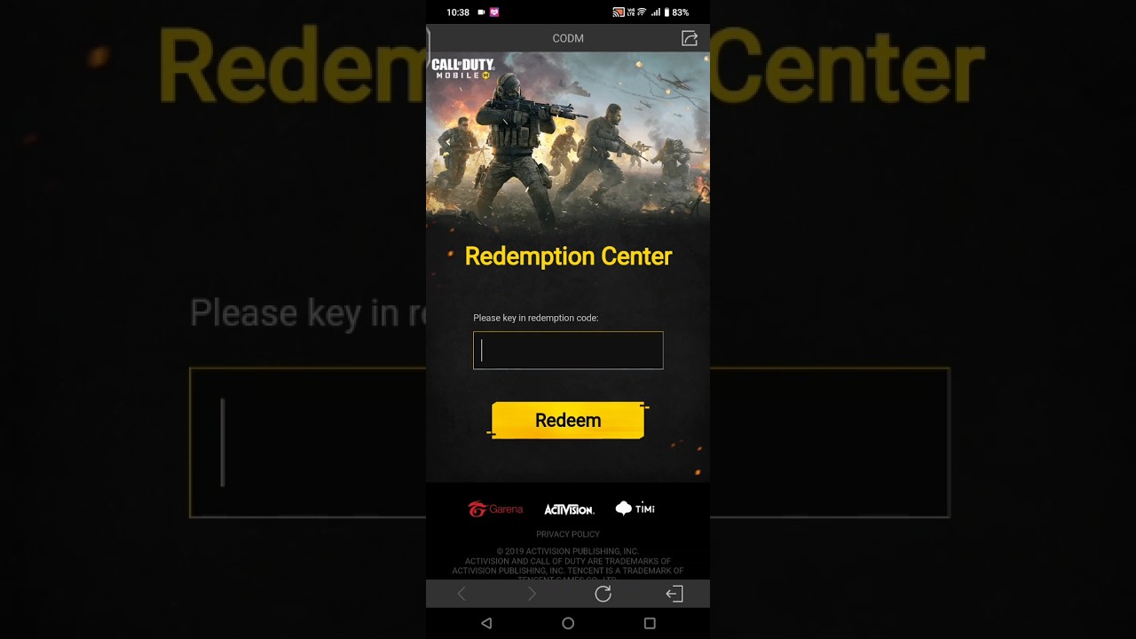 Redeem Code Now CODM 2025