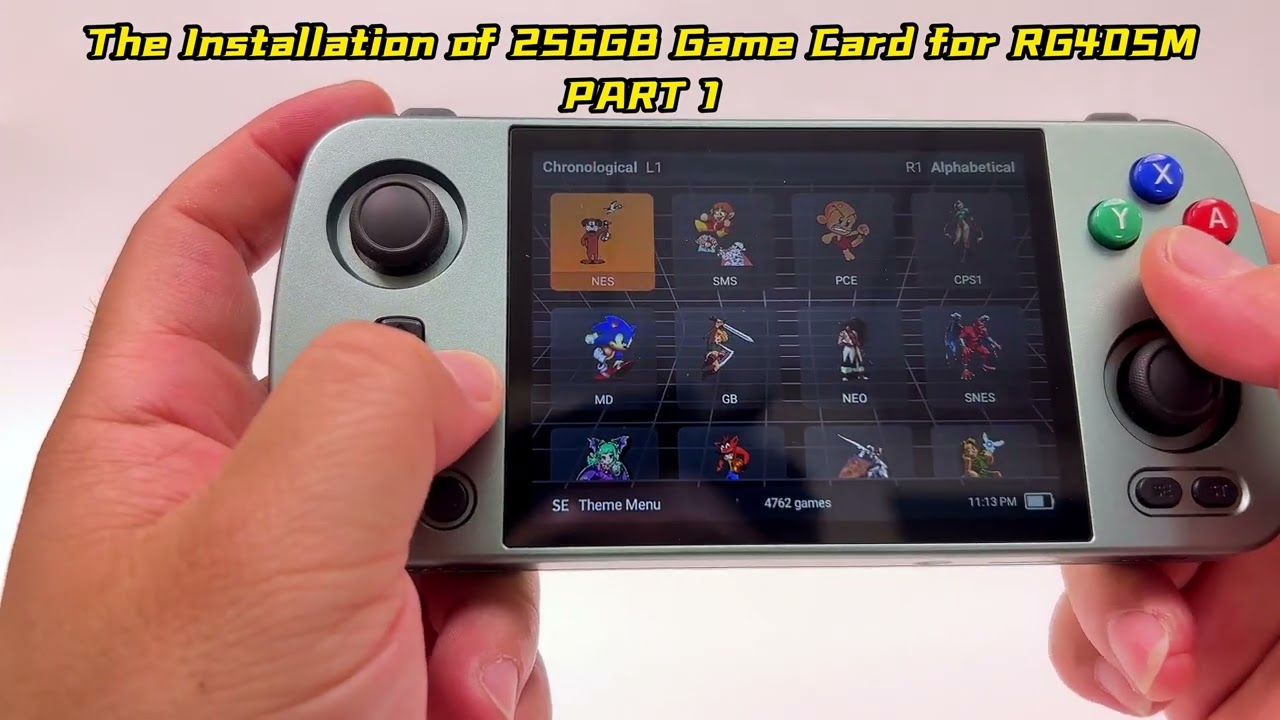 5、The Installation of 256GB Game Card for RG405M Part 1+Part 2