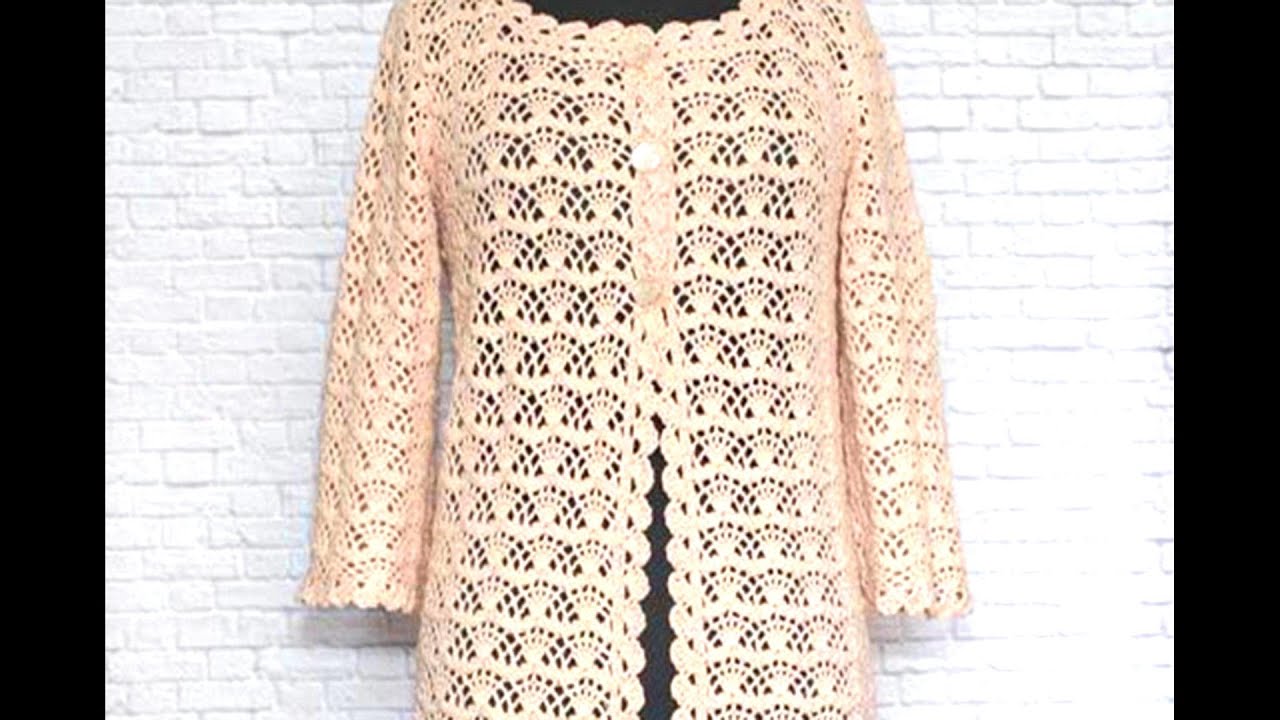 🌿 Descubre La Elegante Puntada  Para Abrigos  y  blusas  a Crochet