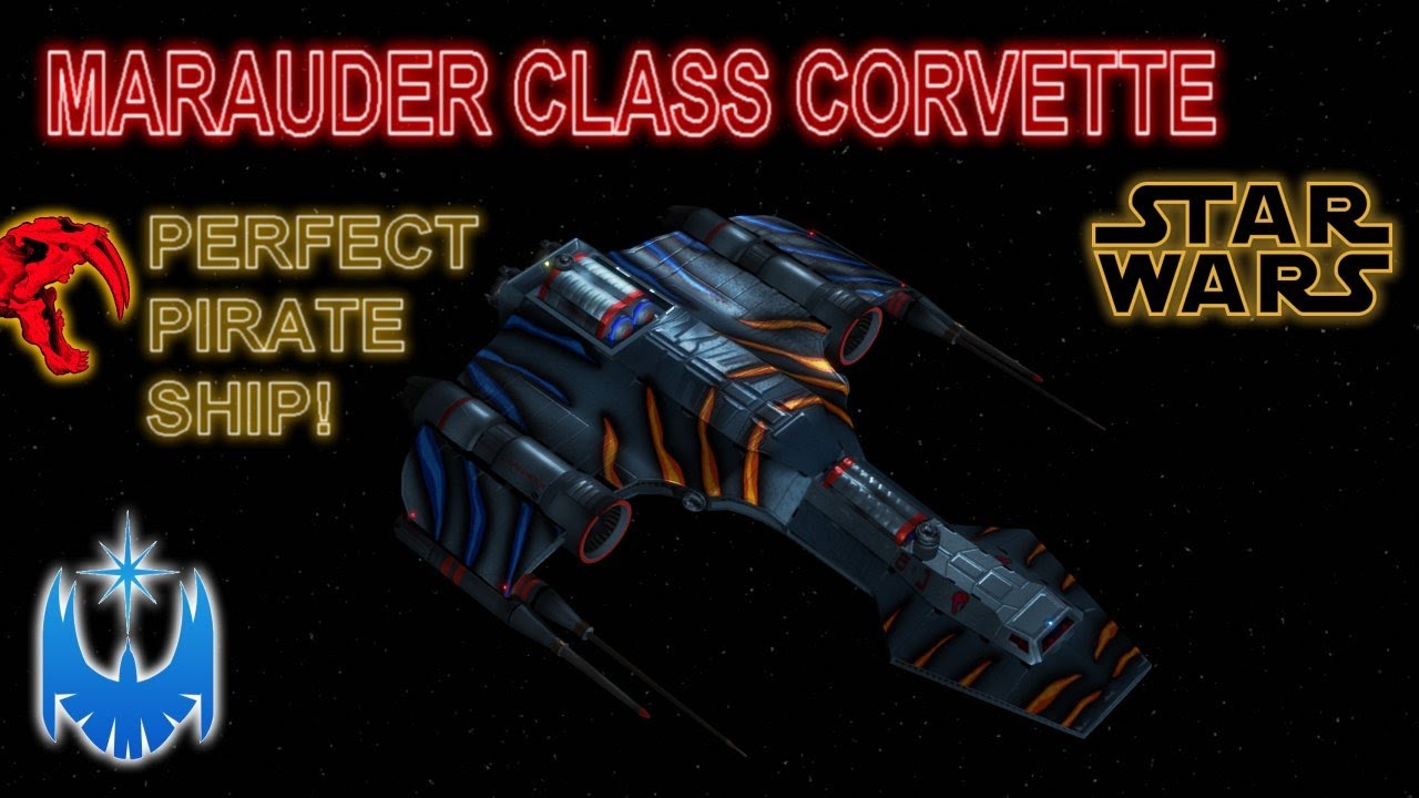 The Marauder Corvette - A Perfect Pirate Star Wars Ship! CG Animated Analysis!