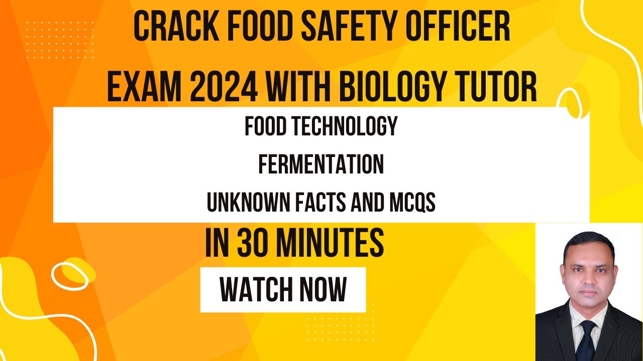 | FOOD TECHNOLOGY MCQS AND FACTS | | FOOD SAFETY OFFICER 2024 | #fso #foodsafetyofficer #foodsafety