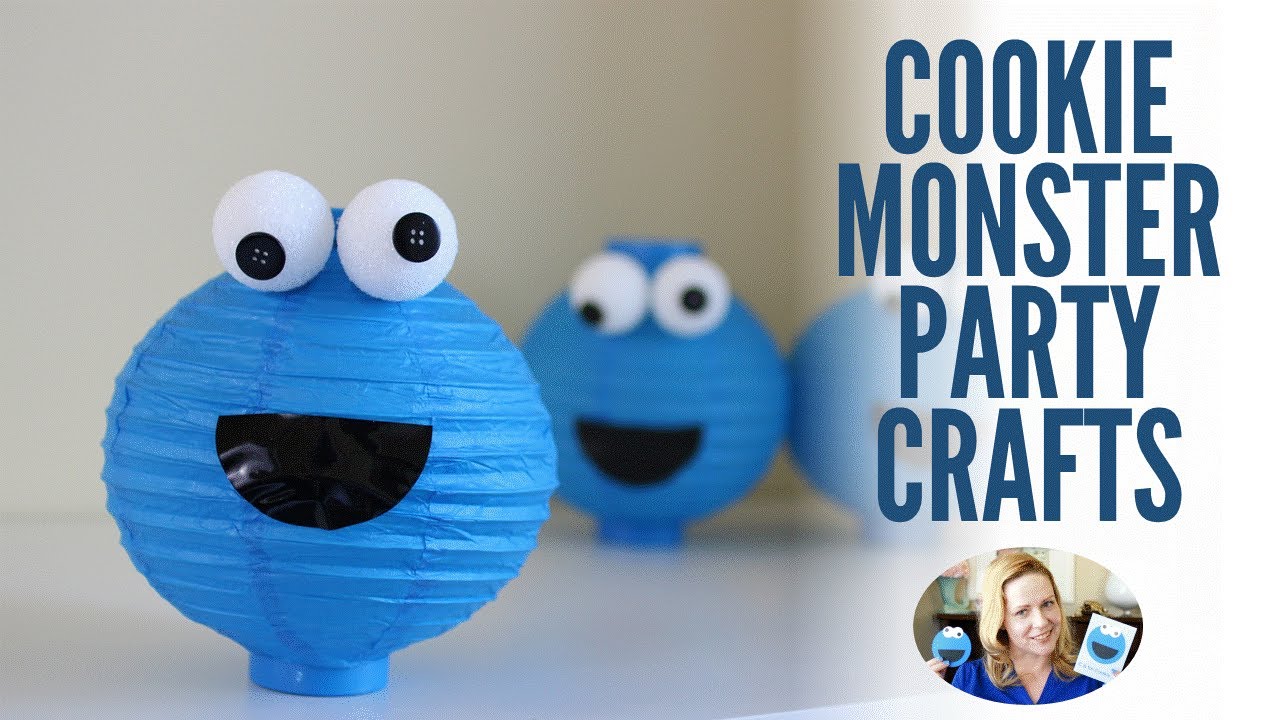 Cookie Monster Inspired DIY Party Crafts | Easy Toddler Party Ideas