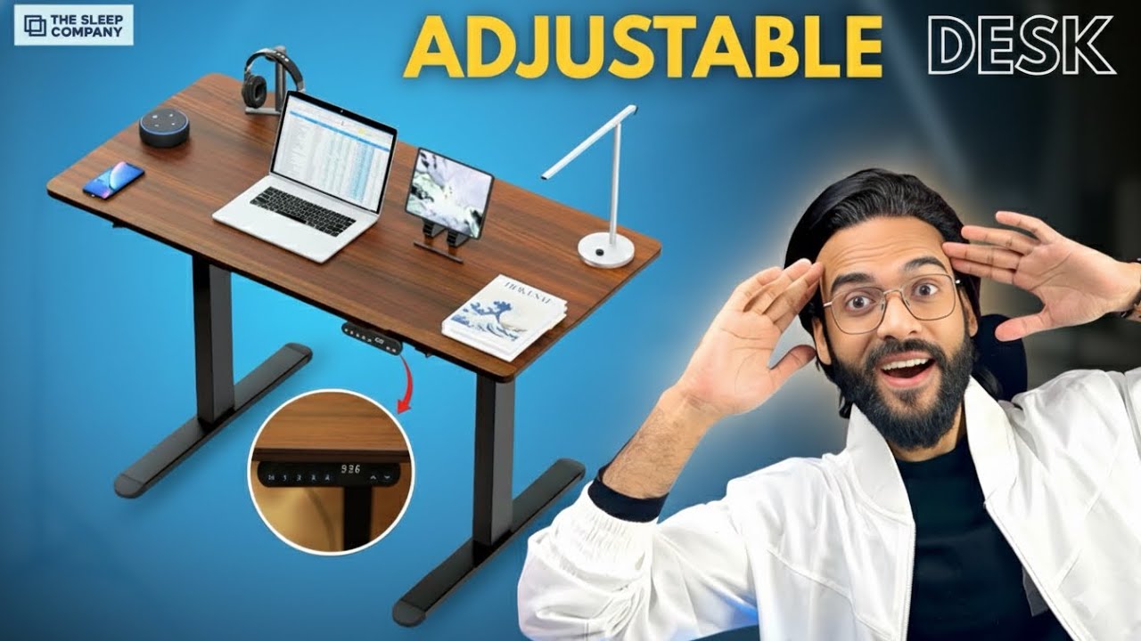 Best Height Adjustable Desk in India By The Sleep Company Detail Review⚡️Under ₹20,000🔥