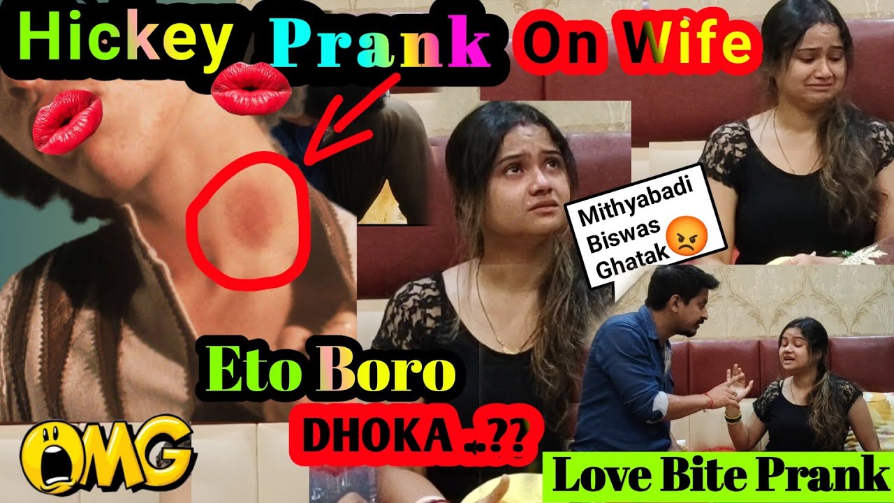 HICKEY PRANK ON WIFE !!! She Cried | Prank Gone Wrong 😥
