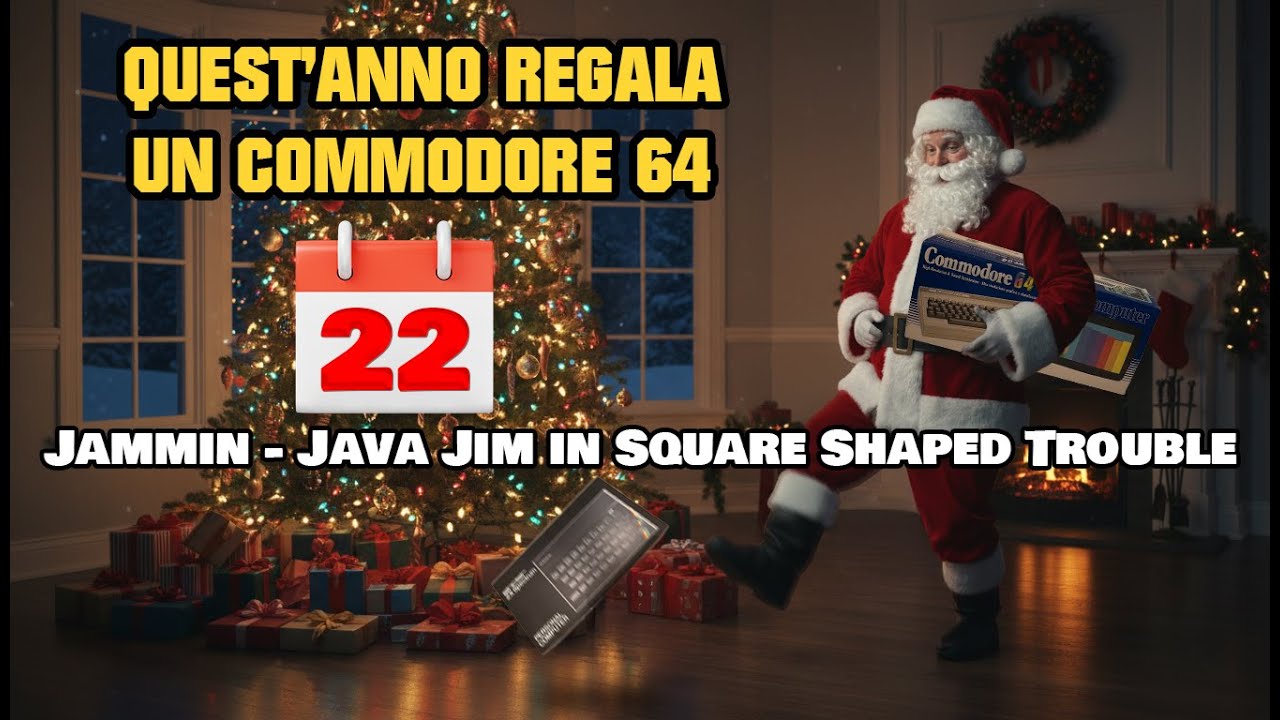 RA018: Metti un C64 sotto l'albero (Advent 22) Jammin - Java Jim in Square Shaped Trouble