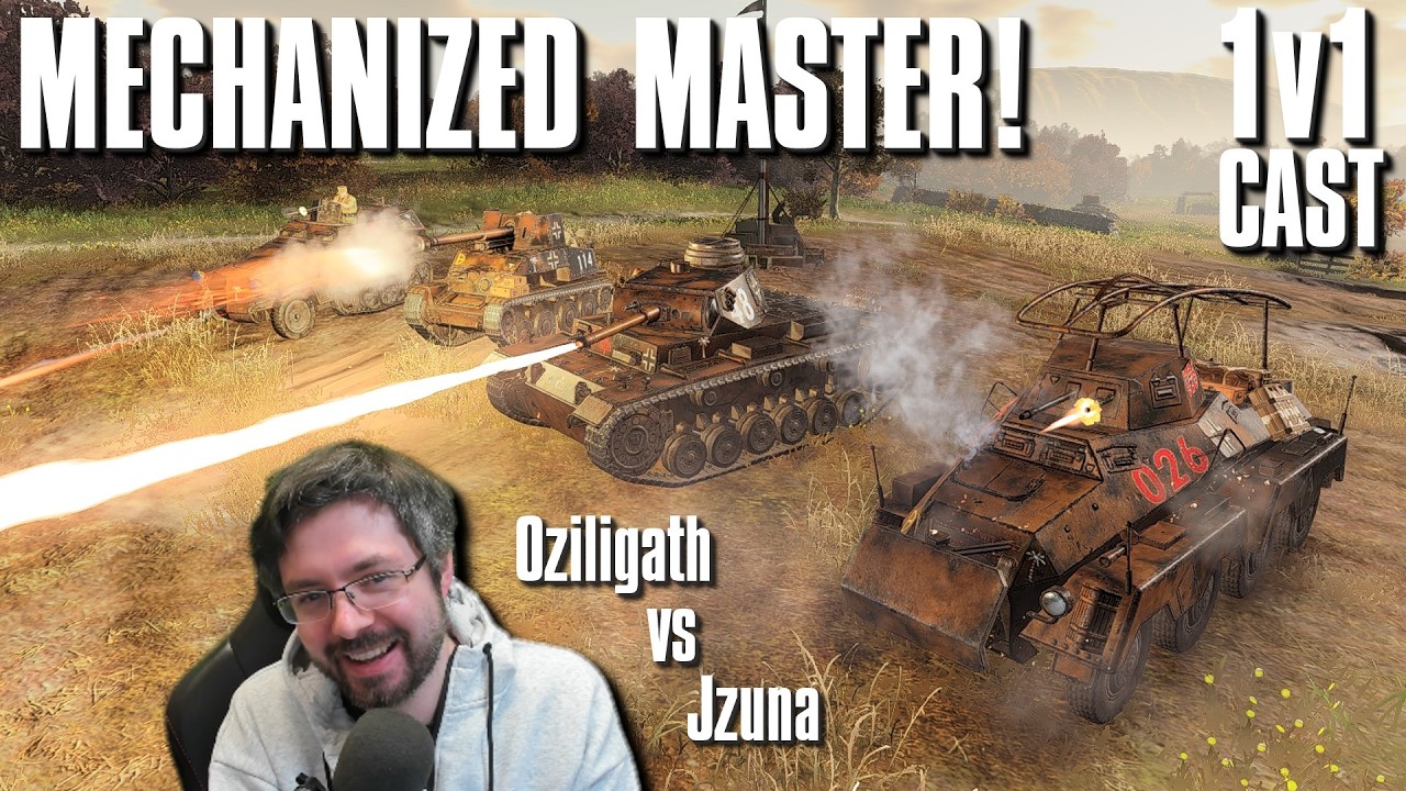 Mechanized Master! - 1v1 CAST - Jzuna(DAK) vs Oziligath(US) - Company of Heroes 3