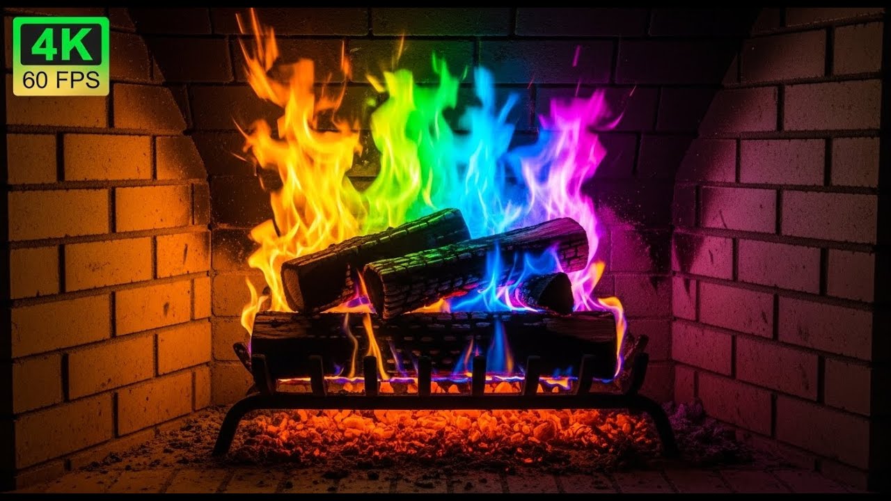 Cozy Fireplace 4K (6 HRS) | Fireplace with Crackling Fire Sounds | Fireplace Ambience To Deep Sleep