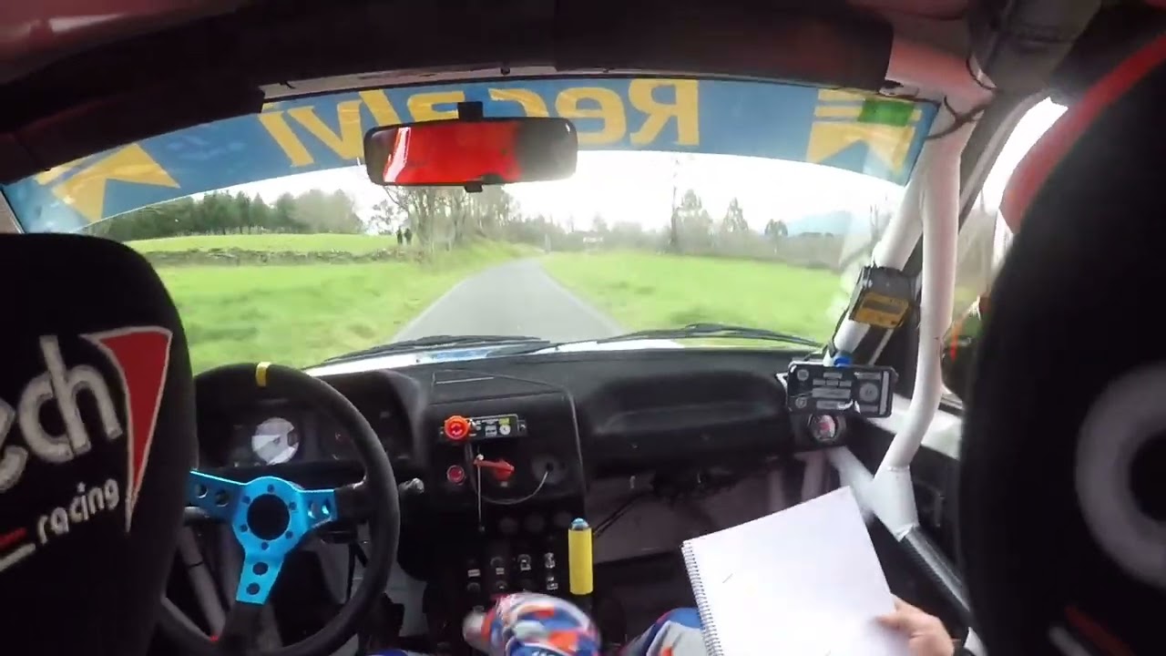 On board Daniel Montoto -Maikel Marquez TC2 Rallysprint de Piñor 2025 Peugeot 205