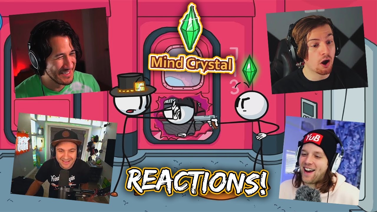 Youtuber's React To Mind Crystal! (Sims Reference) [Henry Stickmin - Completing The Mission]