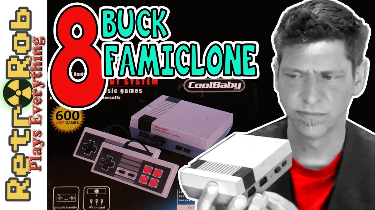 8 Buck NES Classic Clone Unboxing ,Coolbaby Classic Gameplay and Thoughts