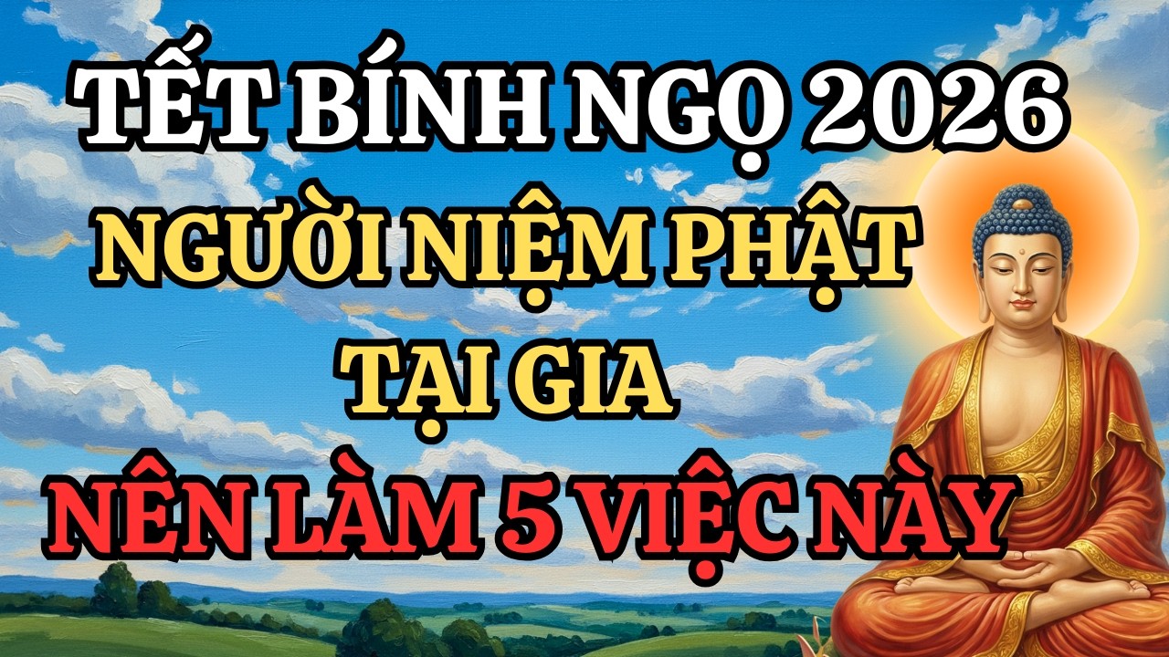 TẾT BÍNH NGỌ 2026 5 Việc Người Niệm Phật Tại Gia Nên Làm Để Phúc Đức Bình An May Mắn Tự Đến Cả Năm