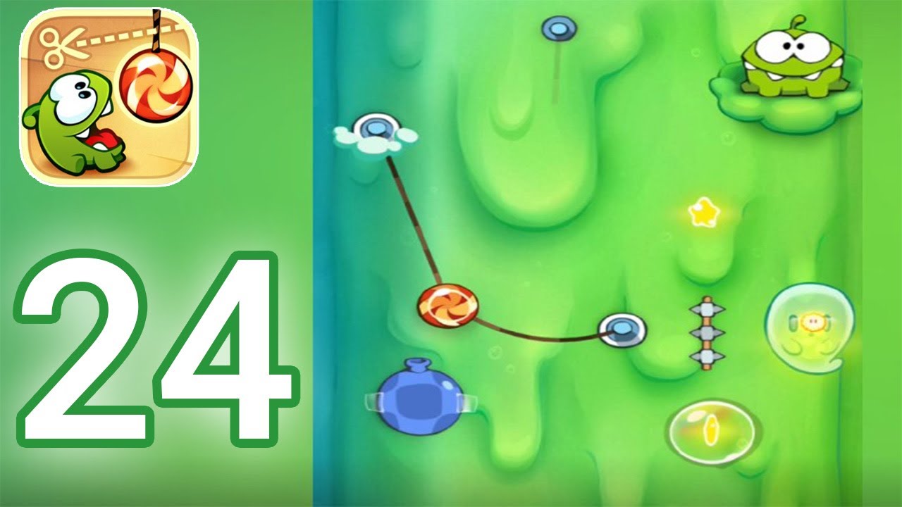 Cut The Rope - Gameplay Walkthrough Part 24 - Spooky Box Level 8 - 25 Complete - (iOS, Android)