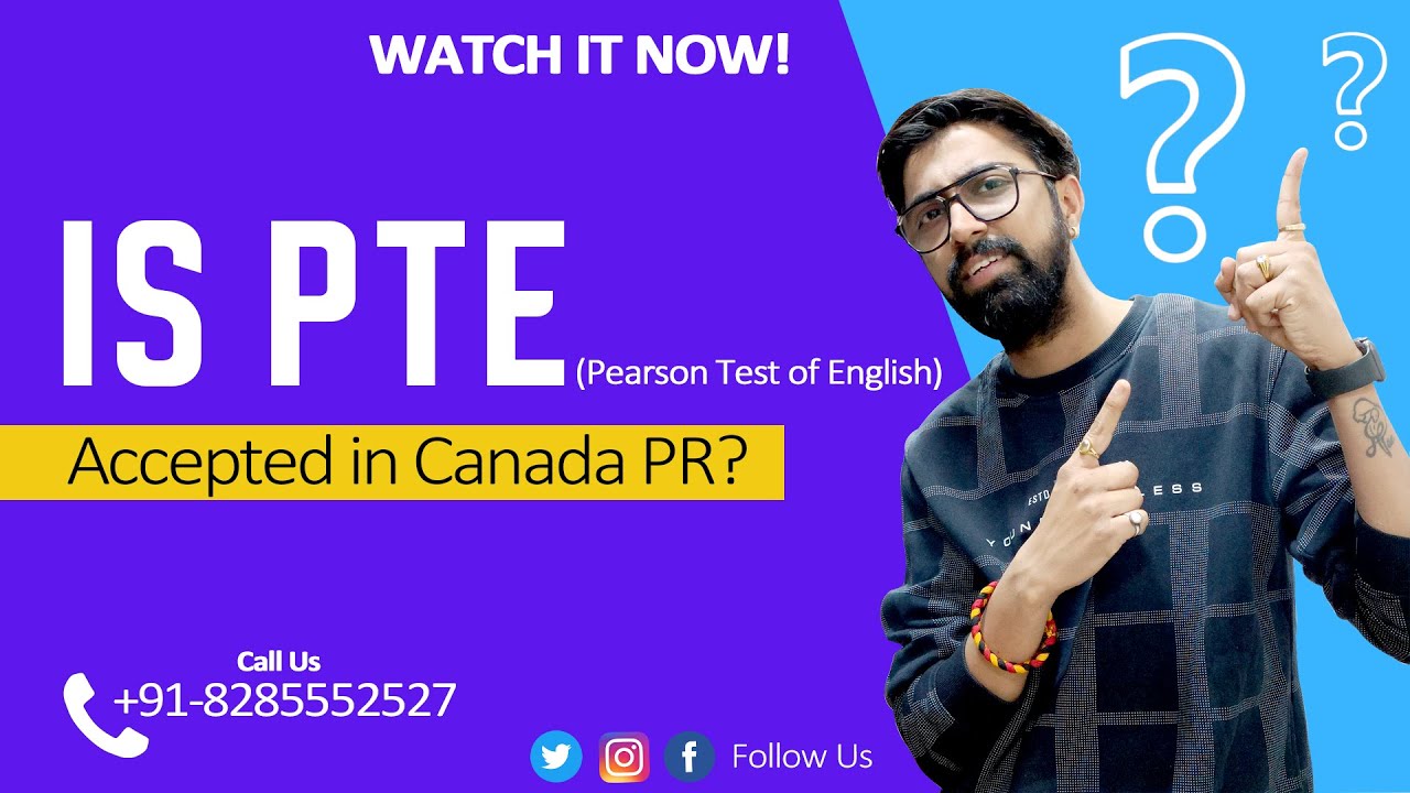 Is PTE accepted in Canada PR? - PTE Academic for Canada (Pearson Test of English)