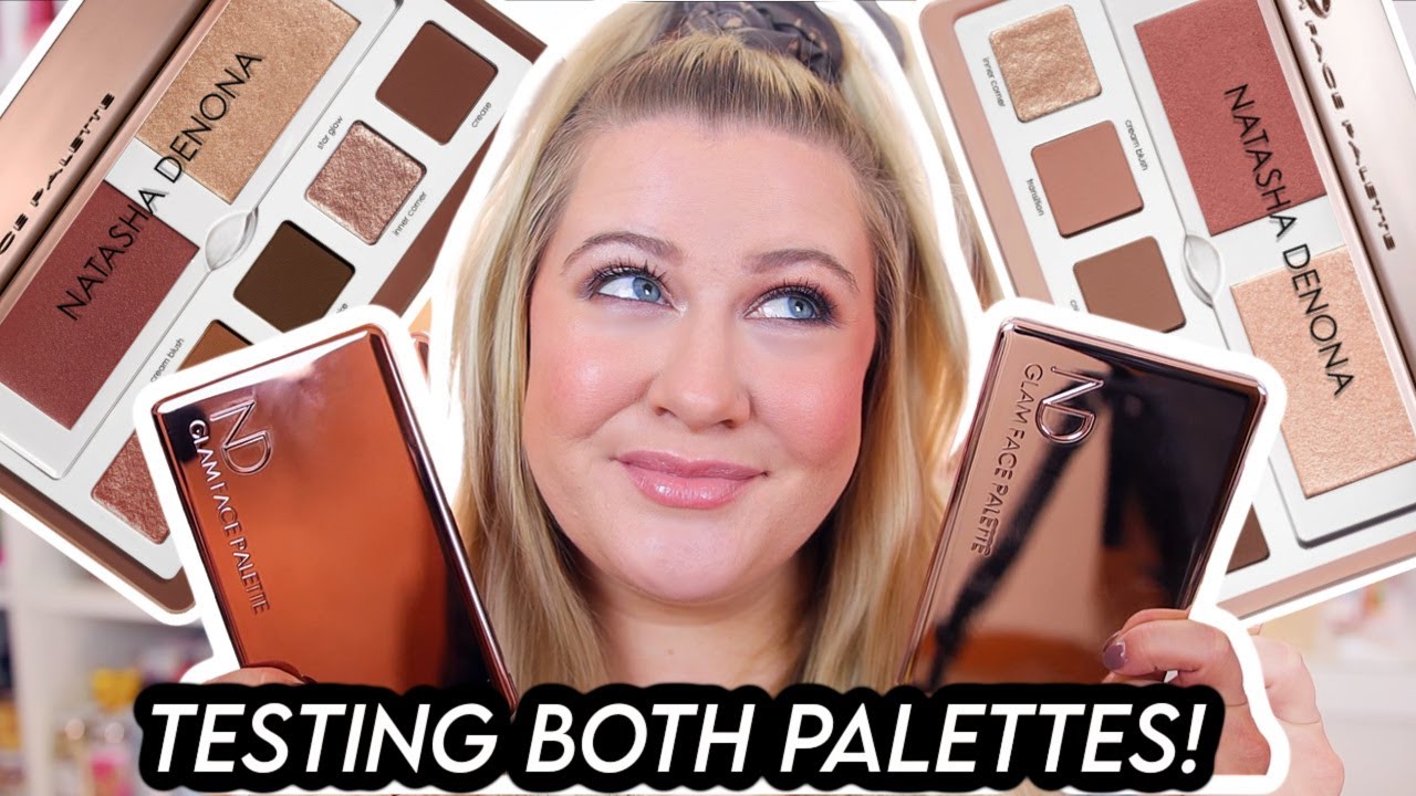NATASHA DENONA GLAM FACE PALETTE REVIEW - LIGHT & DARK VERSION