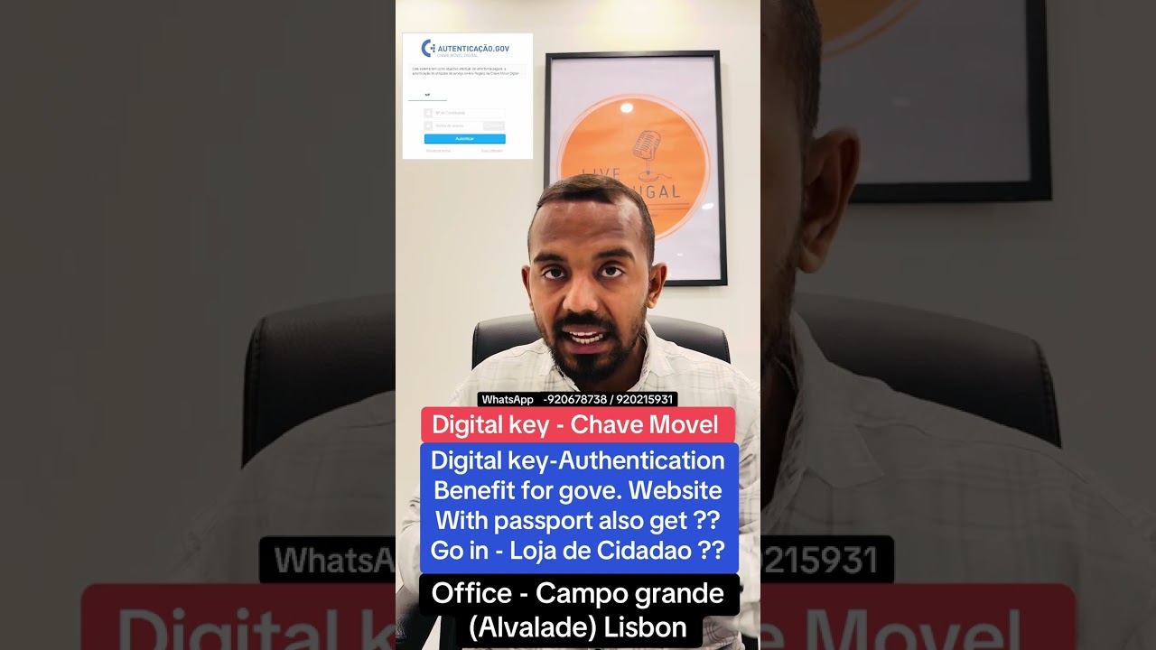 Digital key - Chave Movel | Digital key-Authentication | Loja de Cidadao ? Live Portugal By Harry