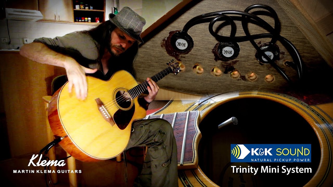 K&K TRINITY - Acoustic Guitar Sound System TEST /PURE MINI Pickup + Mic/