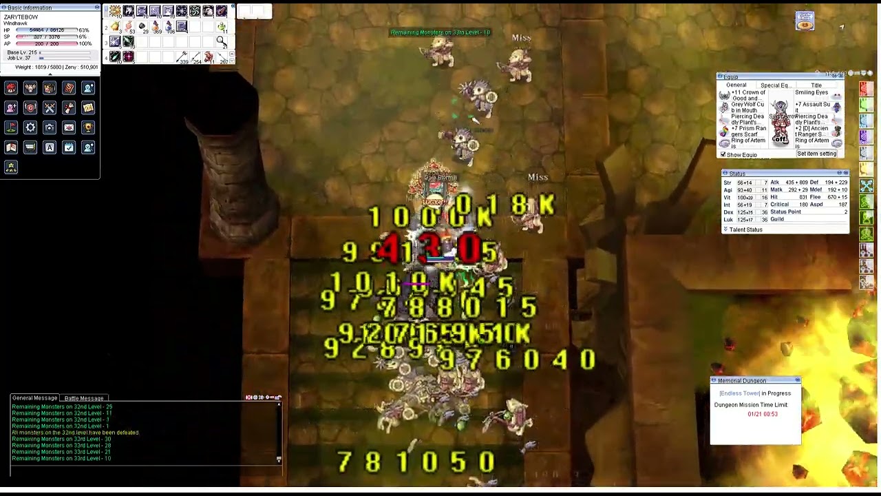 Endless Tower Windhawk Crescive Bolt/Gale Storm iRo Chaos