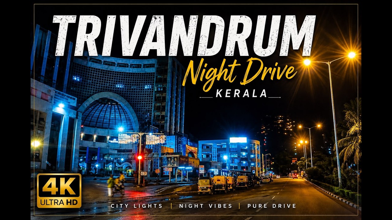 Trivandrum Night Drive 🌃 | Kerala