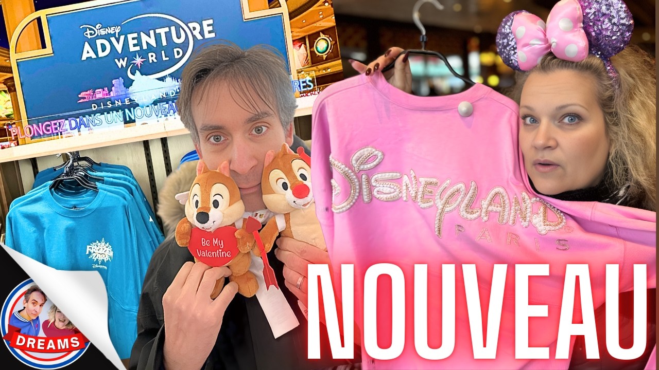 NOUVEAU MERCH Disneyland Paris 💖 SAINT VALENTIN + ❄️1er JERSEY LAND FROZEN & SACS LOUNGEFLY