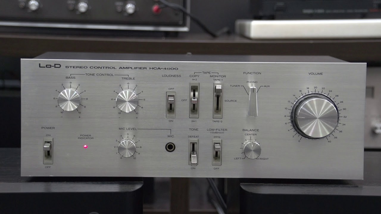 Lo-D HCA-4500 ￥25,000(1977年発売) предварительный усилитель.